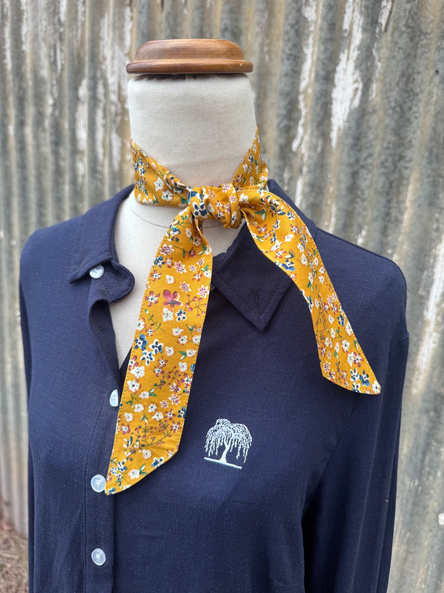 Yellow Floral Necktie