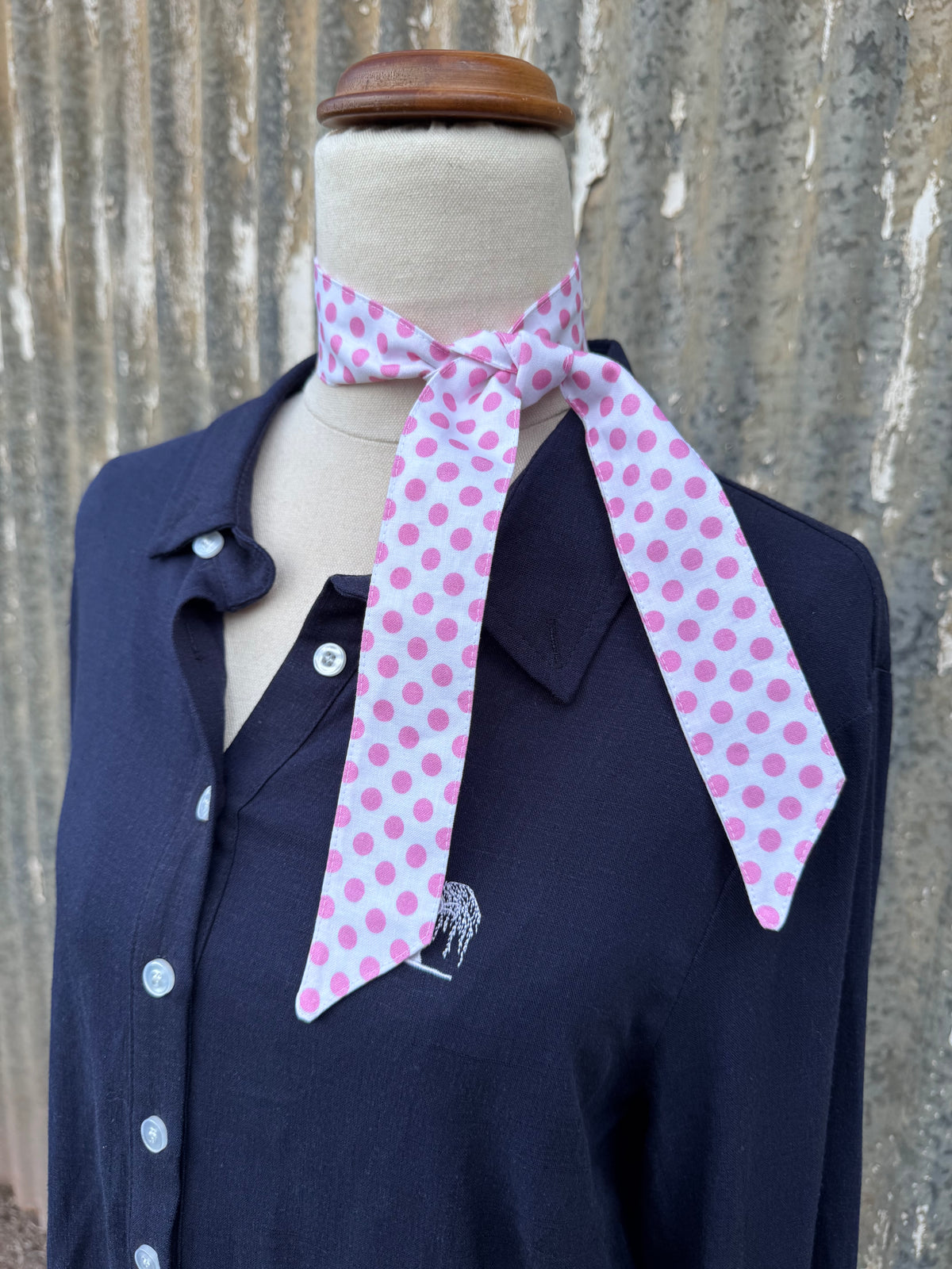 Pink Spotty Necktie