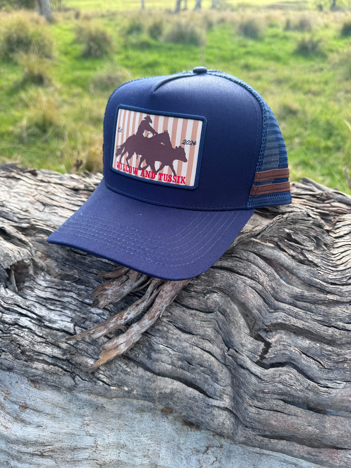 Navy Mesh Trucker Cap