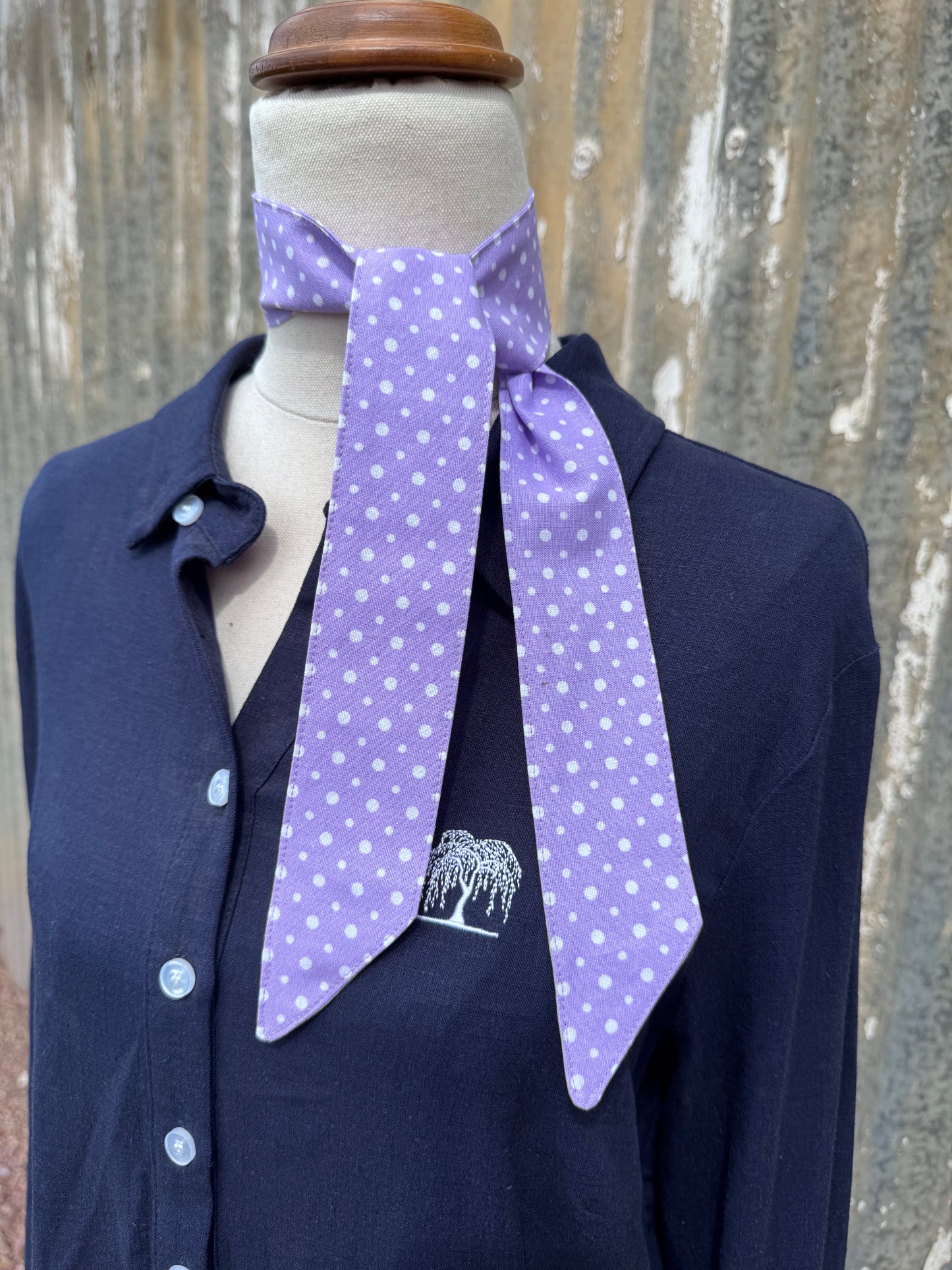 Purple Spotty Necktie