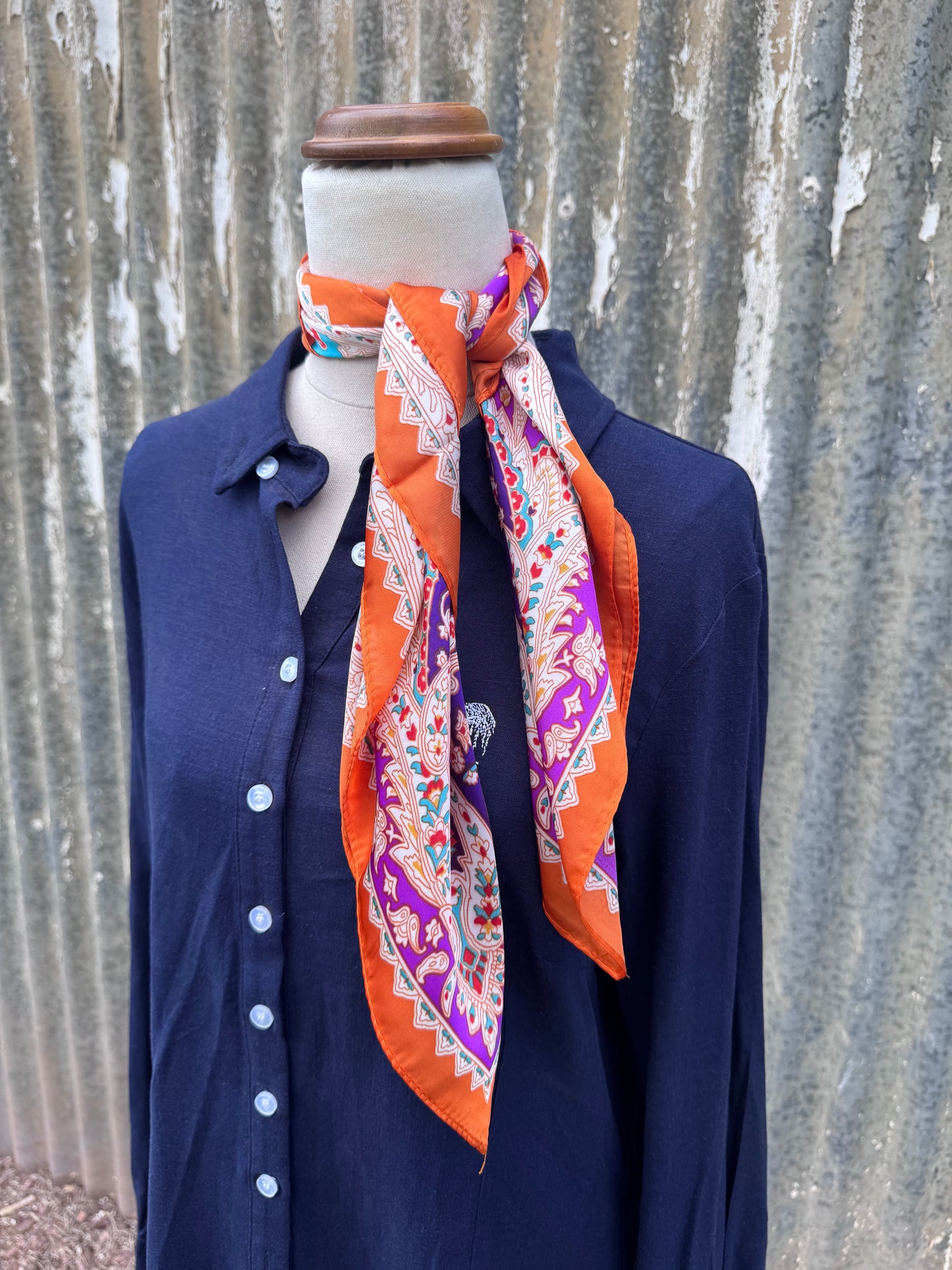 Orange Neck Scarf