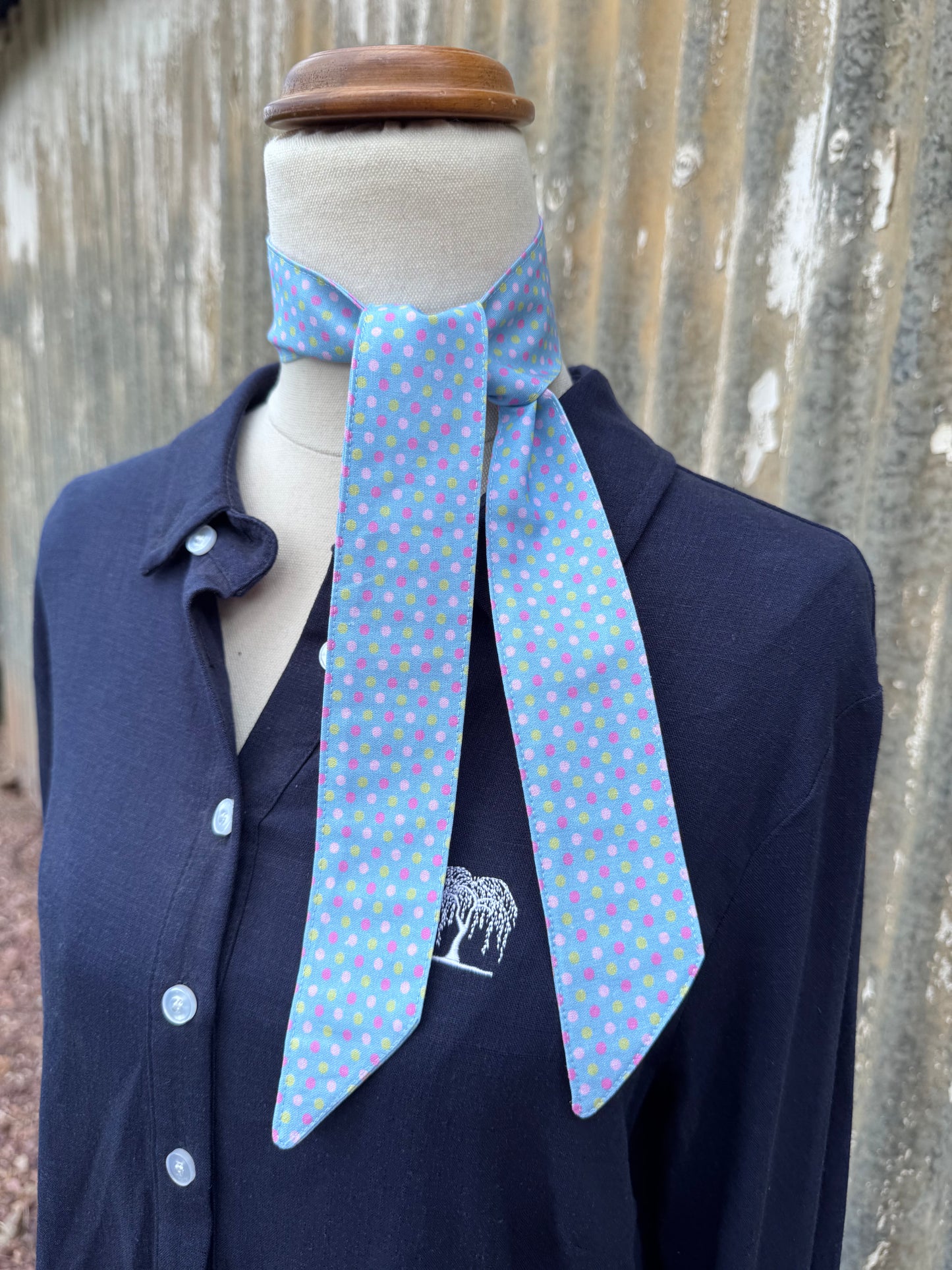 Blue Pattern Necktie