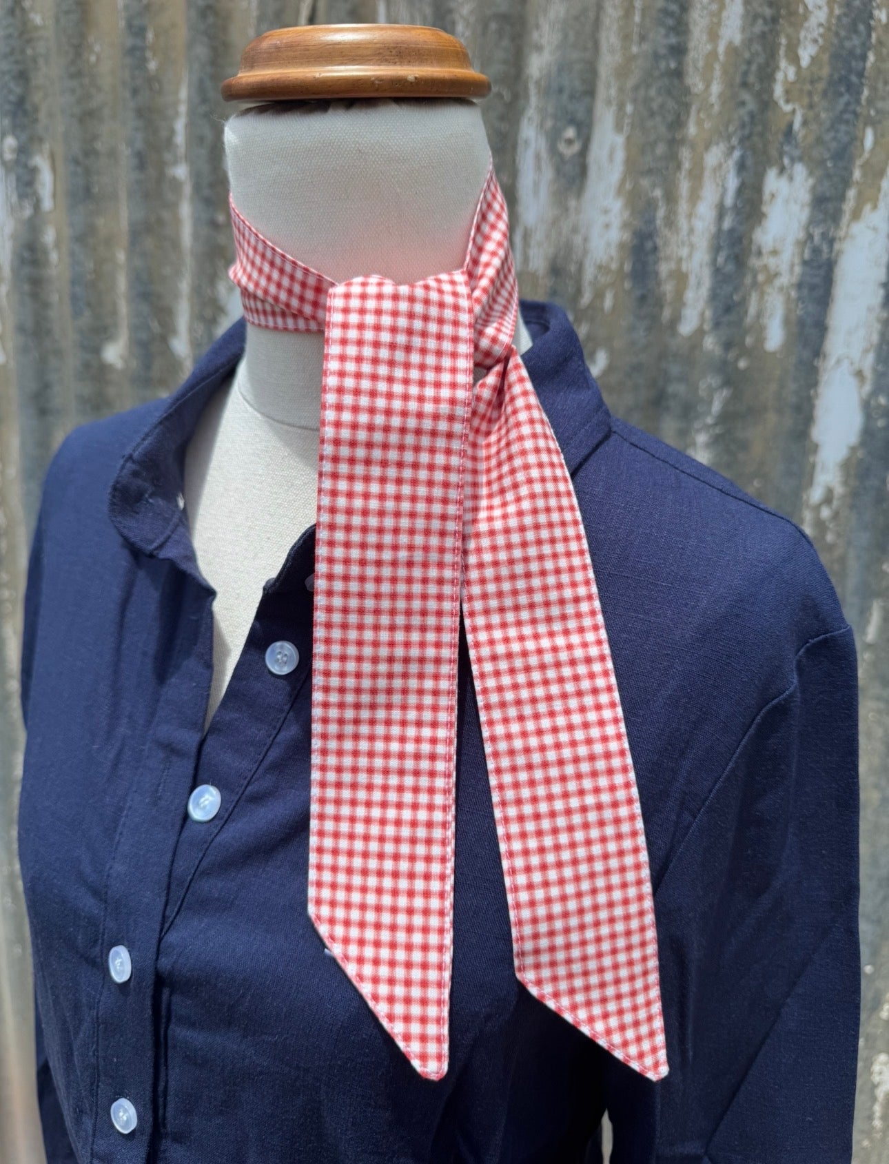 Red Check Necktie