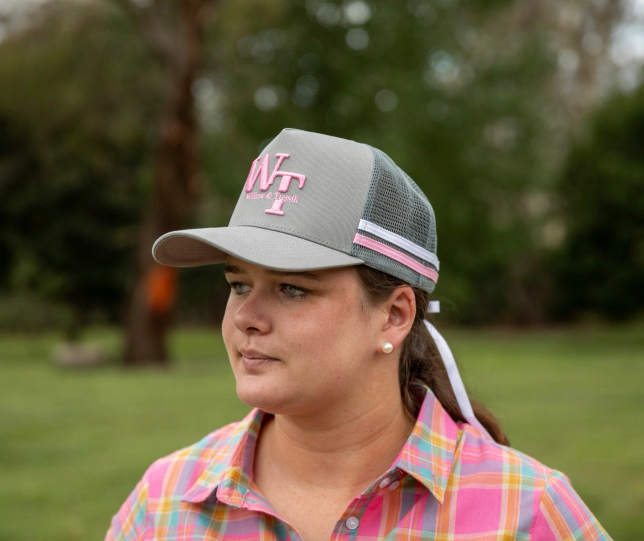 Grey & Pink Cap
