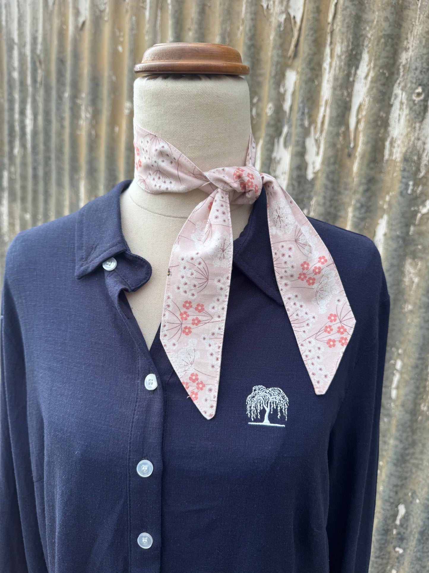 Pink Floral Necktie