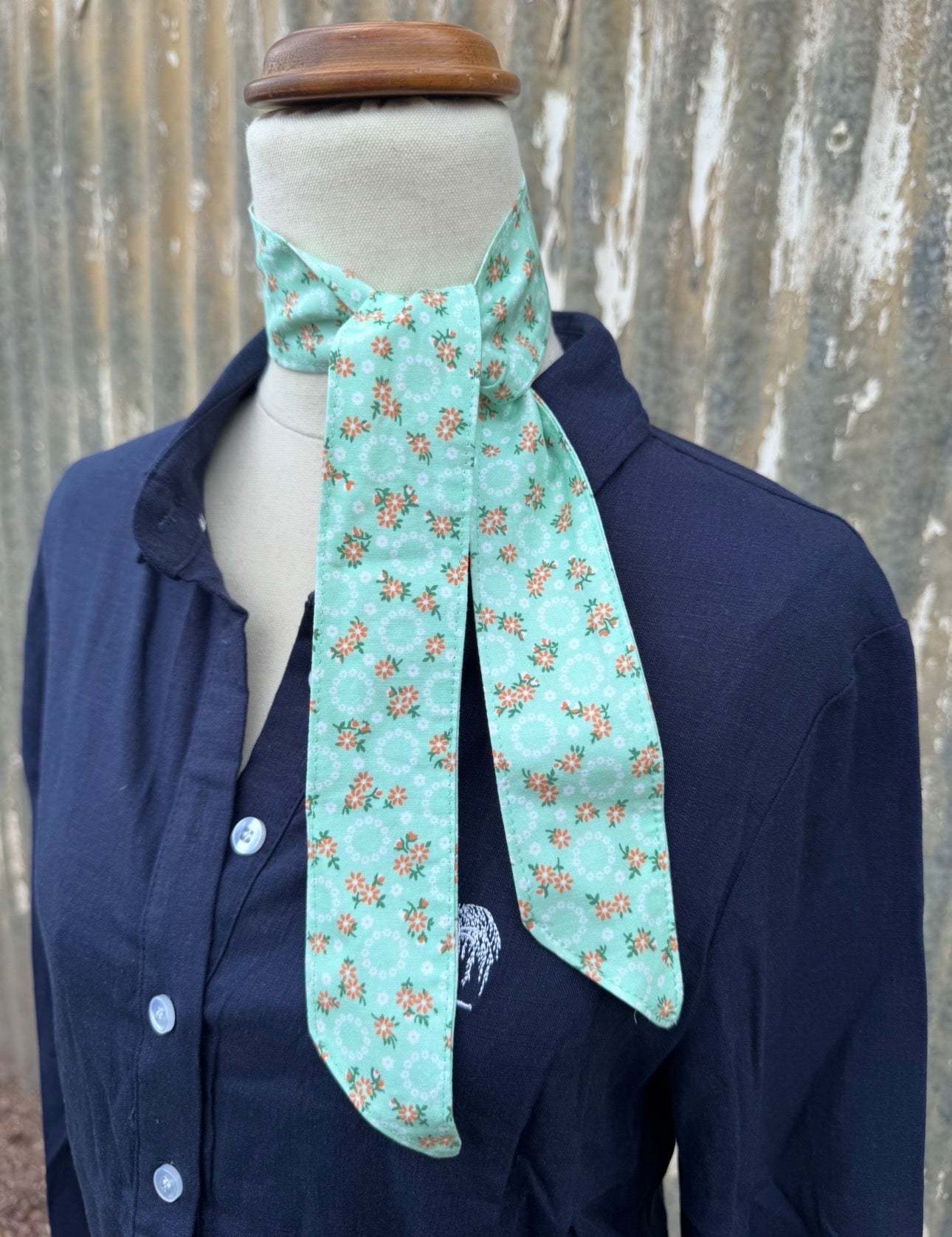 Teal Pattern Necktie