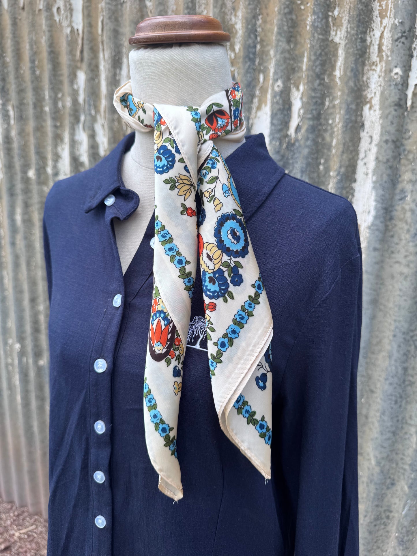 White Neck Scarf
