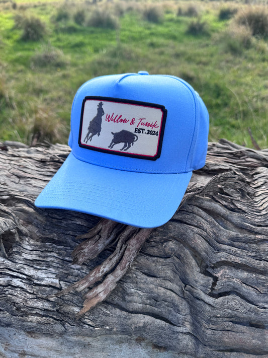 Blue Fabric Trucker Cap