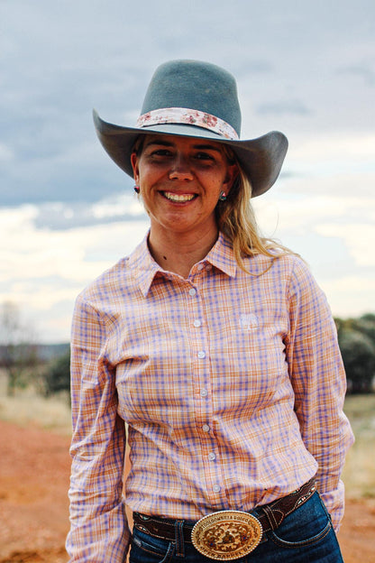 ‘Lainey’ Purple & Orange