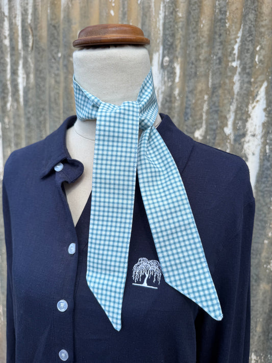 Blue Check Necktie