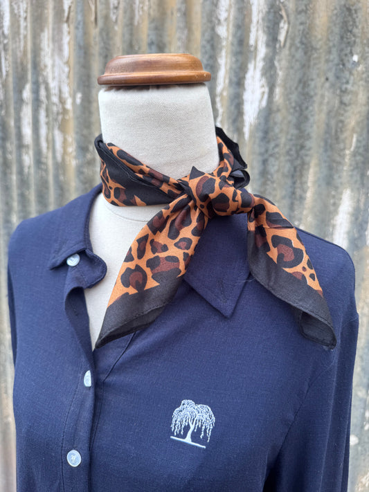 Leopard Print Neck Scarf