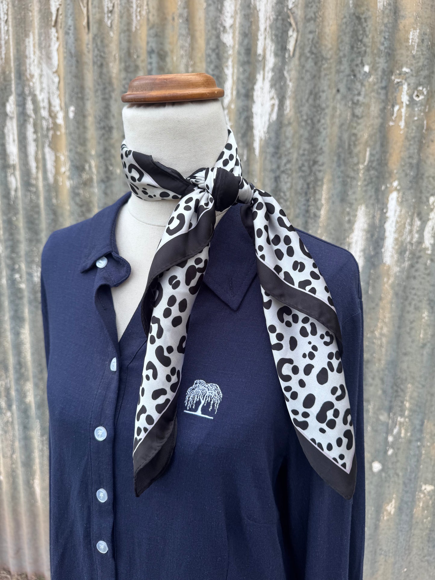 Leopard Print Neck Scarf