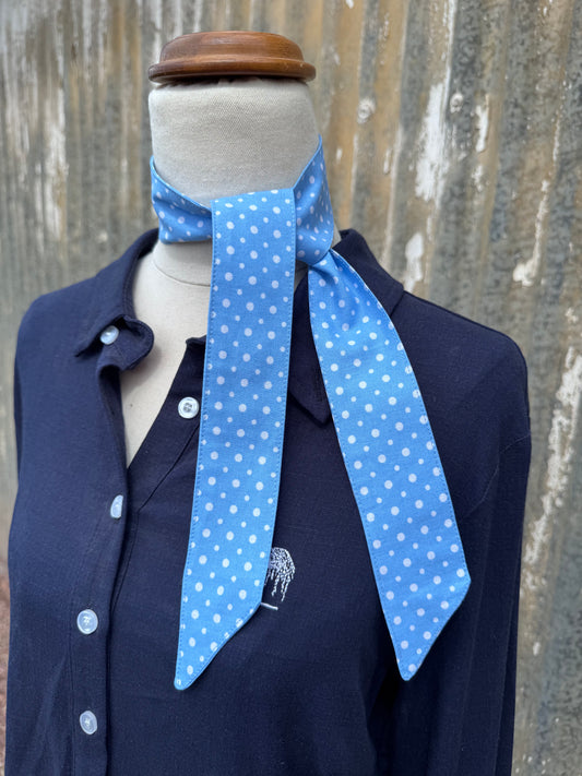 Blue Spotty Necktie