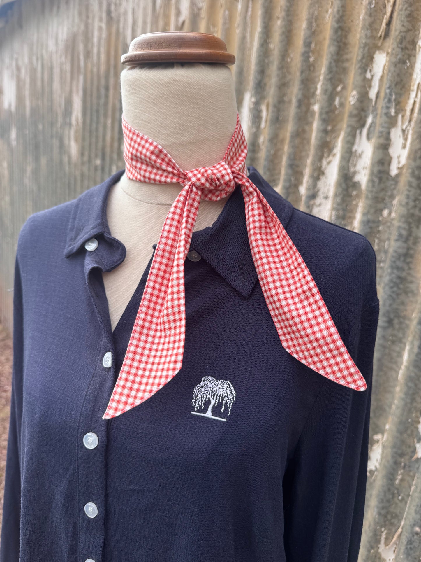 Red Gingham Necktie