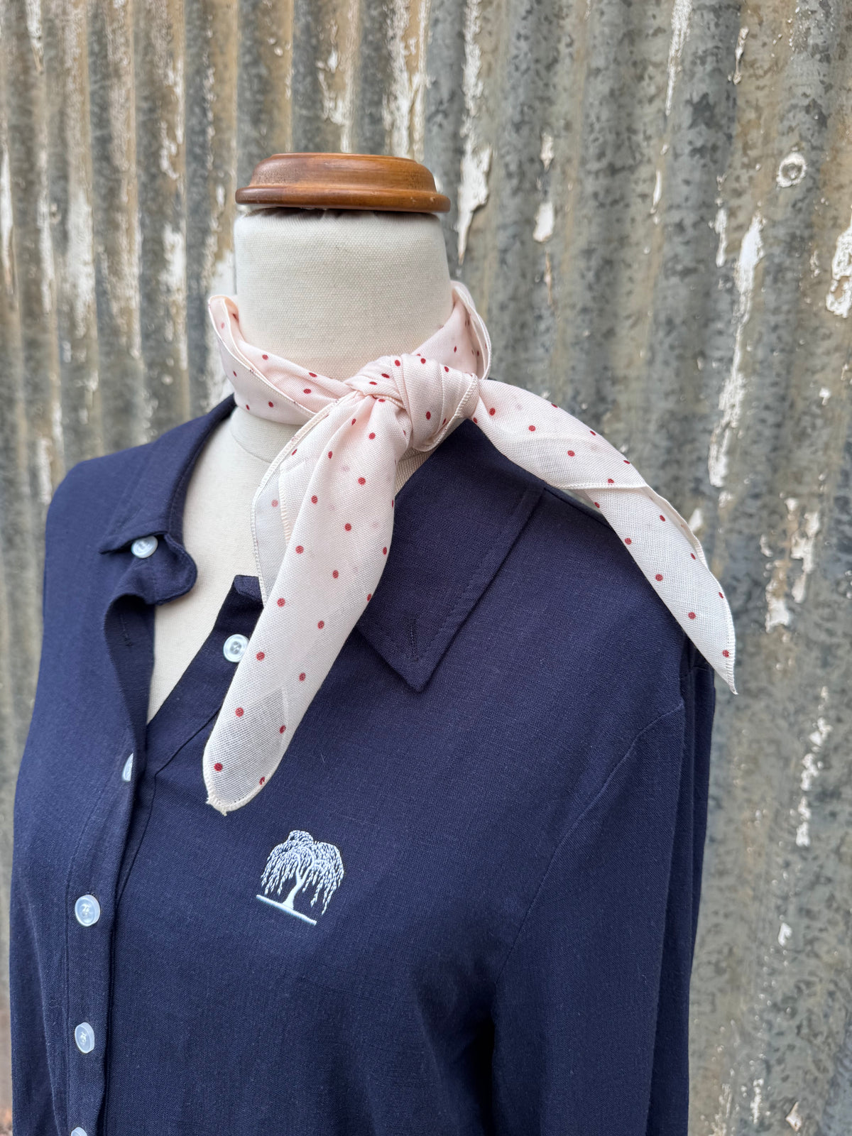 Red Spotty Neck Scarf