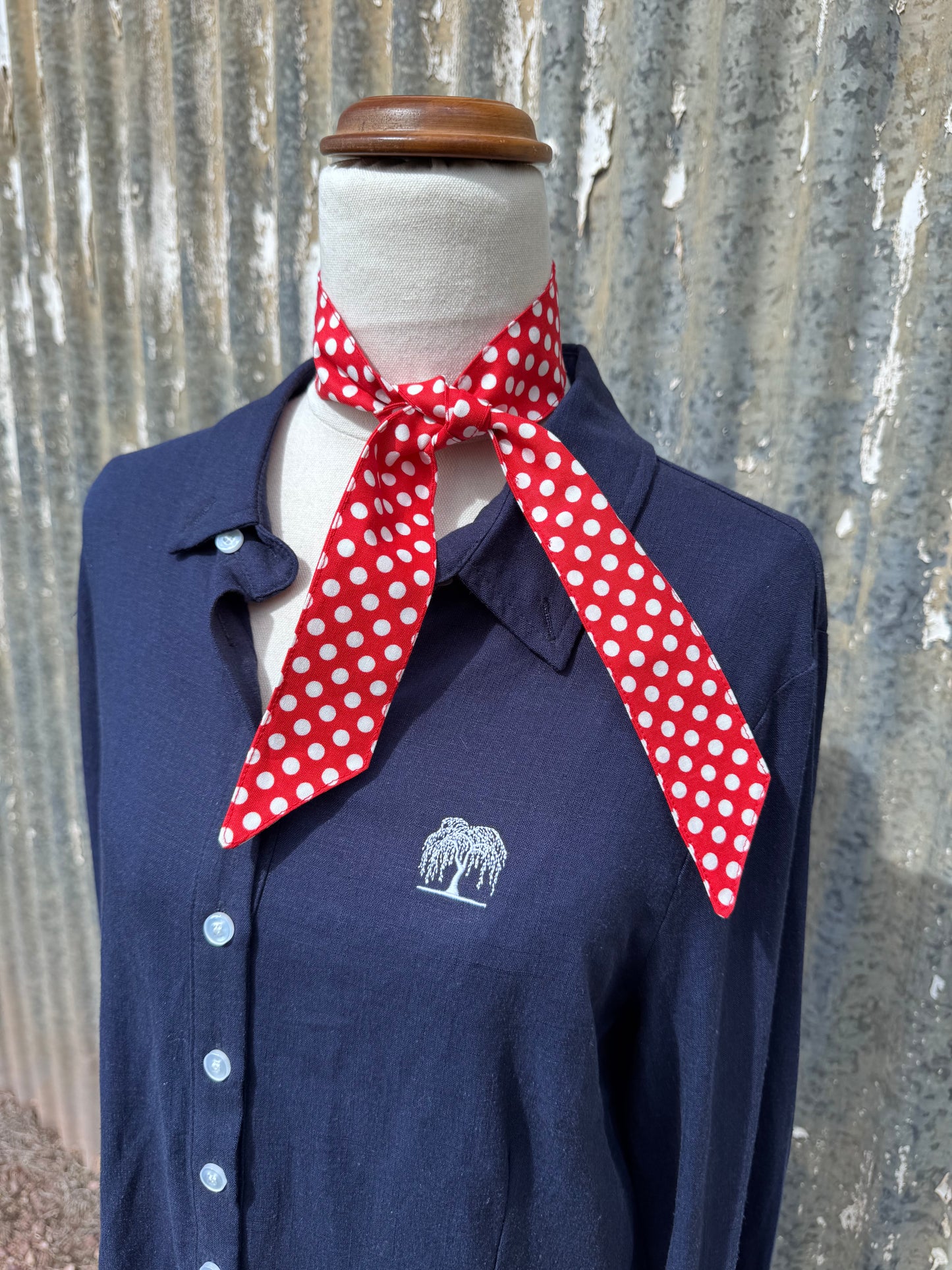 Red Spotty Necktie