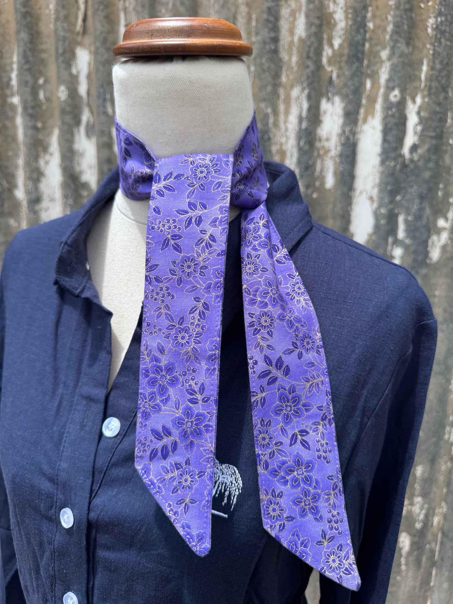 Purple Floral Necktie